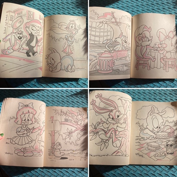 1990s Tiny Toon Paint With Water Books - Picture 14 of 16